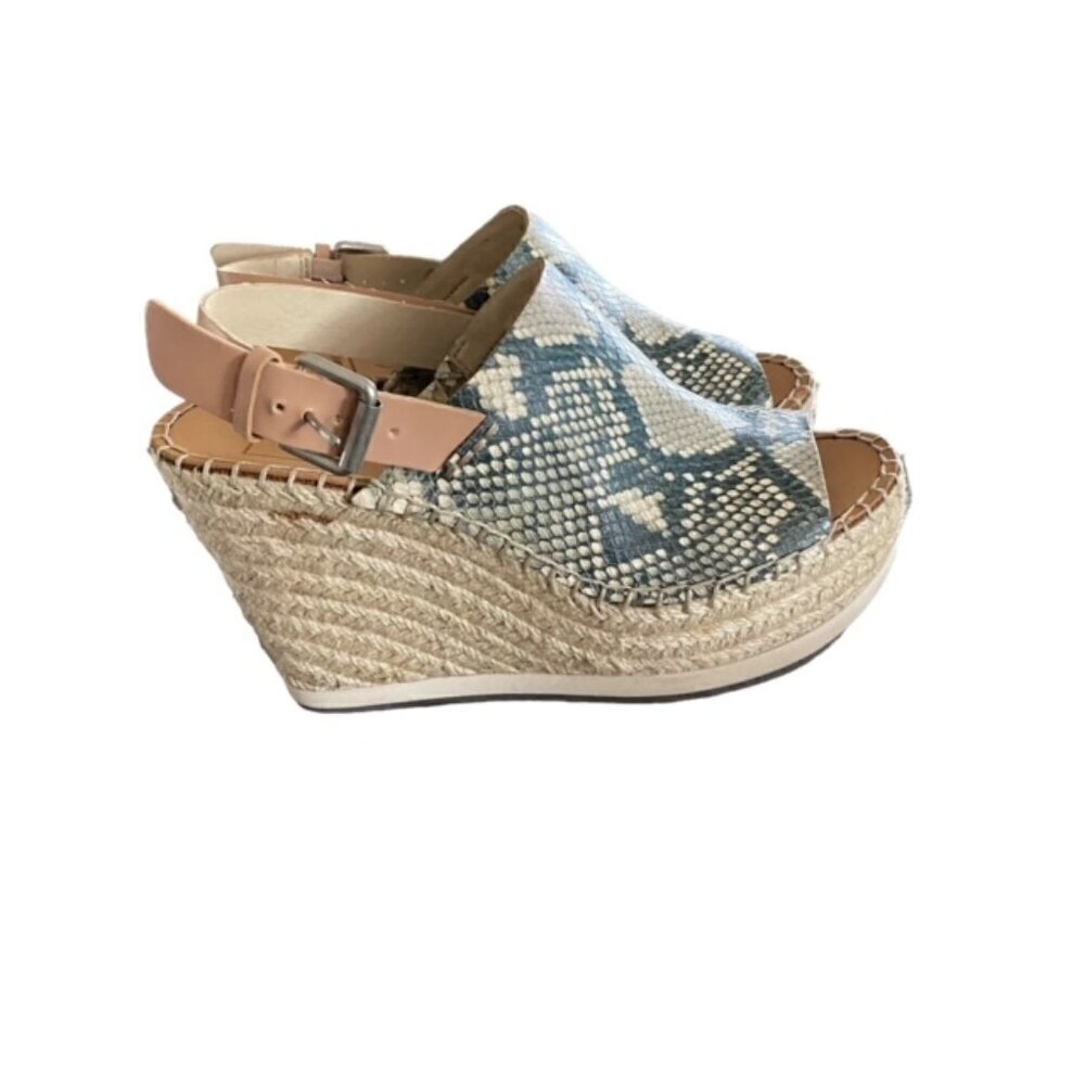 Dolce Vita Snake Print Wedge Sandal 6.5 - Picture 3 of 7
